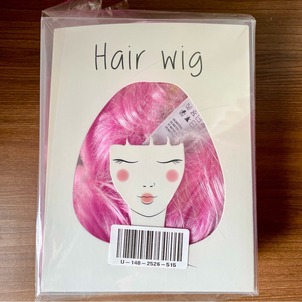 Fun pink wig